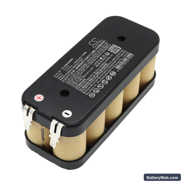 Hellige defibrillator Defiport NB Replacement Battery, 12.0V, 2000mAh, Ni-CD 1