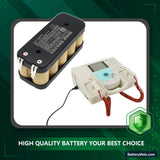 Hellige defibrillator Defiport NB Replacement Battery, 12.0V, 2000mAh, Ni-CD 6