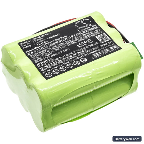 Hellige SCB2 Defibrillator Replacement Battery, 14.4V, 3000mAh, Ni-MH 1
