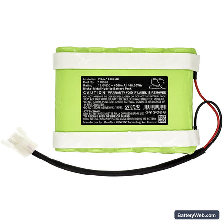 Hellige Defi SCP851 Replacement Battery, 12V, 4000mAh, Ni-MH 3