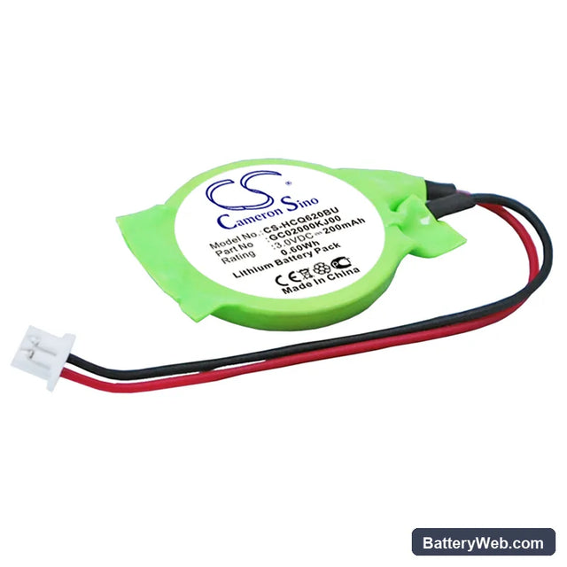 MSI Wind 90 Replacement Battery, 3V, 200mAh, Lithium 1