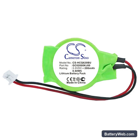MSI Wind 90 Replacement Battery, 3V, 200mAh, Lithium 3