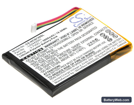 HP eStation Zeen Replacement Battery, 3.7V, 5000mAh, Li-Polymer 1