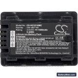 Panasonic HC-V520M Replacement Battery, 3.6V, 1500mAh, Li-ion 3