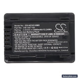 Panasonic HC-V520M Replacement Battery, 3.6V, 3400mAh, Li-ion 5