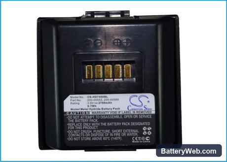 Dolphin 7300 Replacement Battery, 3.6V, 2700mAh, Ni-MH 5