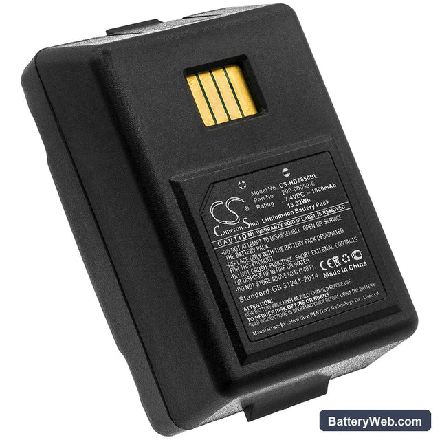 Dolphin 7850 Replacement Battery, 7.4V, 1800mAh, Li-ion 1
