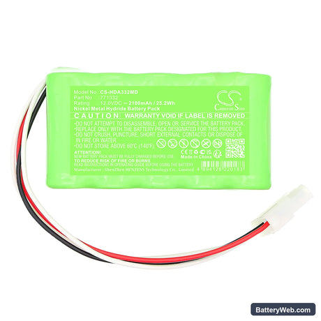 Huntleigh Doppler Dopplex ability Replacement Battery, 12V, 2100mAh, Ni-MH 3