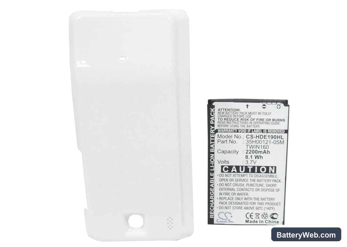 T-Mobile G2 Touch Replacement Battery, 3.7V, 2200mAh, Li-ion 5