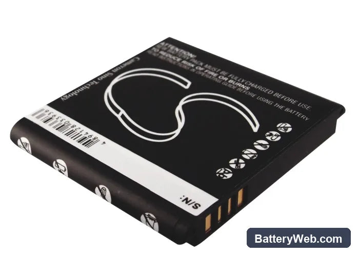 SoftBank S31HT Replacement Battery, 3.7V, 1100mAh, Li-ion 3