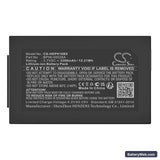 Honeywell ScanPal 5100 Replacement Battery, 3.7V, 3300mAh, Li-ion 5