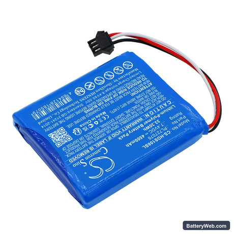 Hantek DSO-1062B Replacement Battery, 7.4V, 4500mAh, Li-Polymer 2