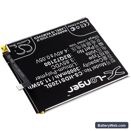 HTC Desire 12s Replacement Battery, 3.85V, 3000mAh, Li-Polymer 2