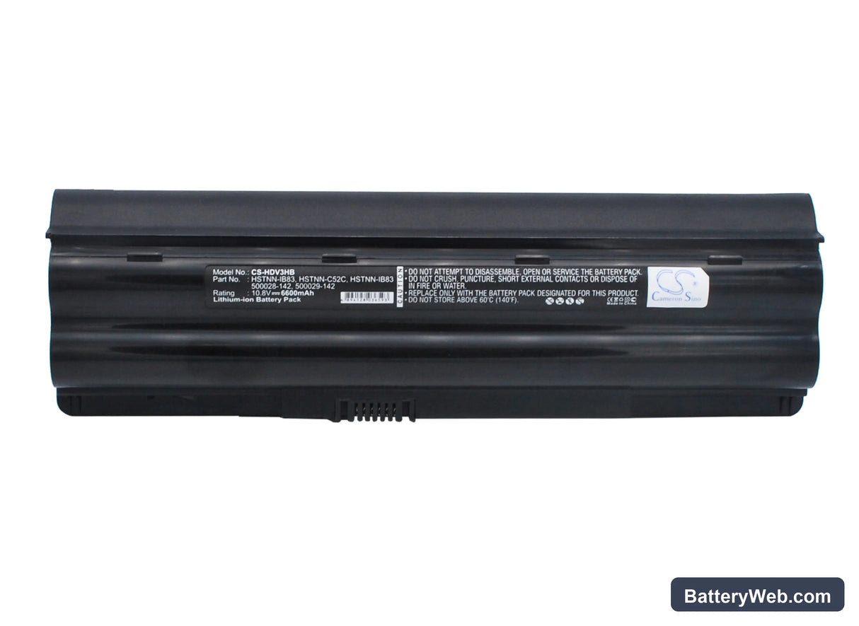 HP Pavilion dv3-1000 Replacement Battery, 10.8V, 6600mAh, Li-ion 5