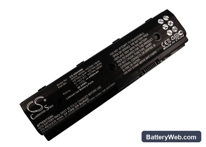 HP Pavilion DV4-5000 Replacement Battery, 11.1V, 4400mAh, Li-ion 5