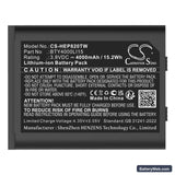 TD Tech EP820 Replacement Battery, 3.8V, 4000mAh, Li-ion 5