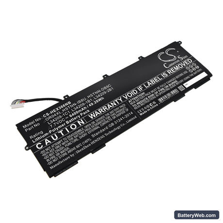 HP EliteBook X360 830 G6 Replacement Battery, 7.7V, 6400mAh, Li-Polymer 1