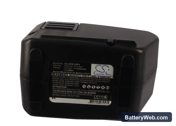 HILTI SFB105 Replacement Battery, 9.6V, 3300mAh, Ni-MH 5