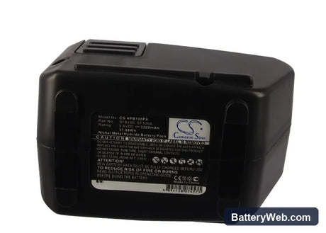 HILTI SFB105 Replacement Battery, 9.6V, 3300mAh, Ni-MH 5