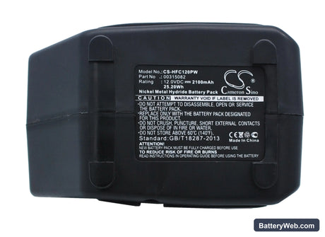 HILTI TCD12 Replacement Battery, 12V, 2100mAh, Ni-MH 1