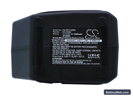 HILTI TCD12 Replacement Battery, 12V, 3300mAh, Ni-MH 1