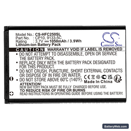 Emporia Telme C120 Replacement Battery, 3.7V, 1050mAh, Li-ion 3