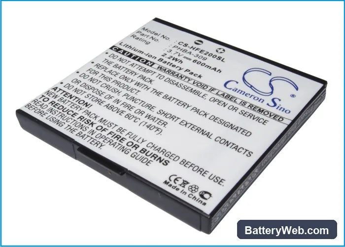 Telefunken Eurofon T20 Replacement Battery, 3.7V, 600mAh, Li-ion 2