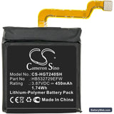 Huawei GT2 Pro Replacement Battery, 3.87V, 450mAh, Li-Polymer 3
