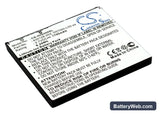 HP iPAQ 300 Replacement Battery, 3.7V, 1700mAh, Li-ion 1