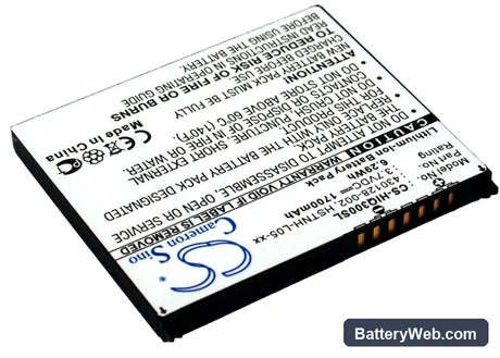 HP iPAQ 300 Replacement Battery, 3.7V, 1700mAh, Li-ion 2