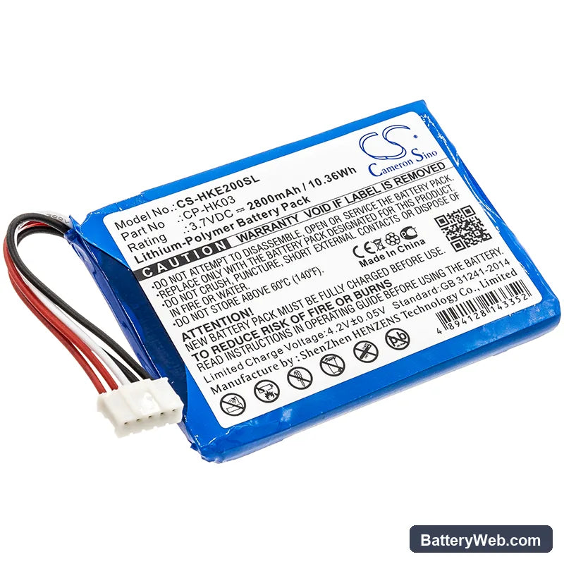 Harman/Kardon Esquire 2 Replacement Battery, 3.7V, 2800mAh, Li-Polymer 1