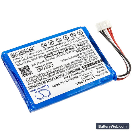 Harman/Kardon Esquire 2 Replacement Battery, 3.7V, 2800mAh, Li-Polymer 2