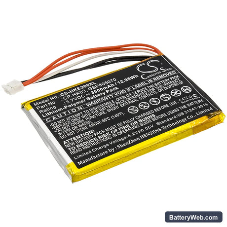 Harman/Kardon Esquire 2 Replacement Battery, 3.7V, 3500mAh, Li-Polymer 1