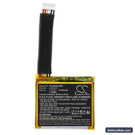 Harman/Kardon Esquire Mini 2 Replacement Battery, 3.8V, 2100mAh, Li-Polymer 3