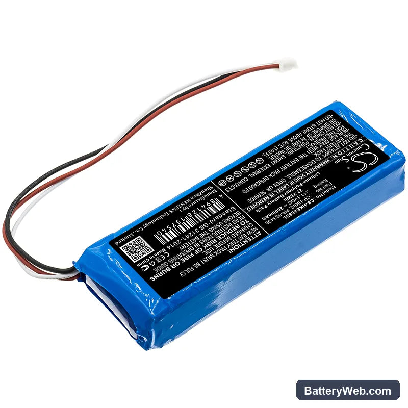 Harman/Kardon JN14BKH00468 Replacement Battery, 11.1V, 2500mAh, Li-Polymer 2