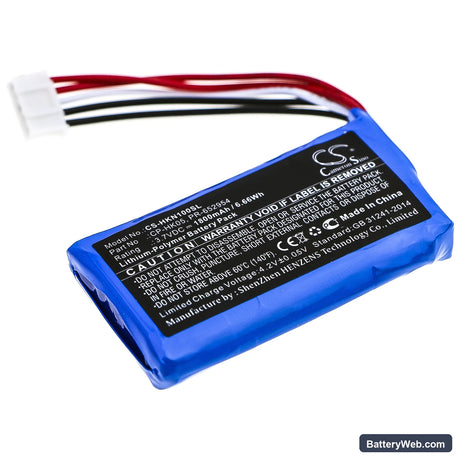 Harman/Kardon One Replacement Battery, 3.7V, 1800mAh, Li-Polymer 1