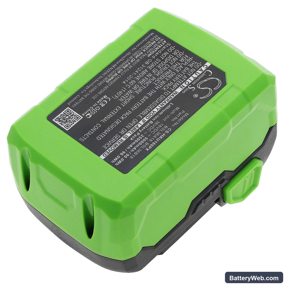 HiKOKI UB18DJL Replacement Battery, 18V, 5000mAh, Li-ion 4