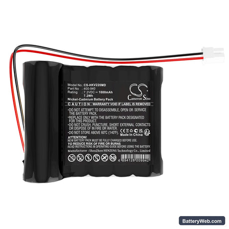 Heska IV Pump 2.2 Veterinary Replacement Battery, 7.2V, 1000mAh, Ni-CD 3