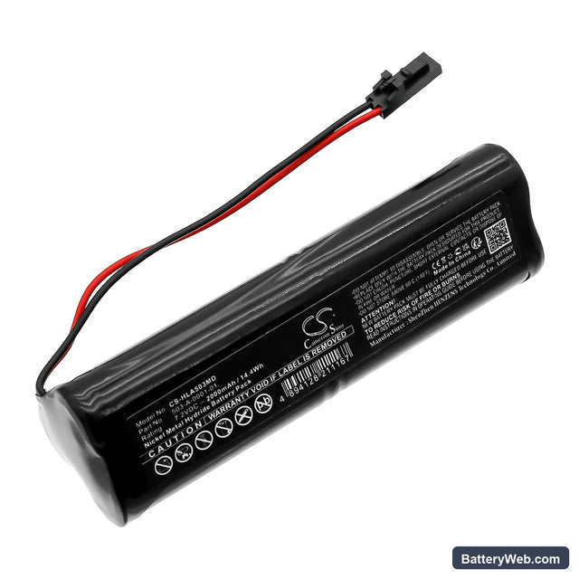 Hill-Rom Active Care DTV Replacement Battery, 7.2V, 2000mAh, Ni-MH 1