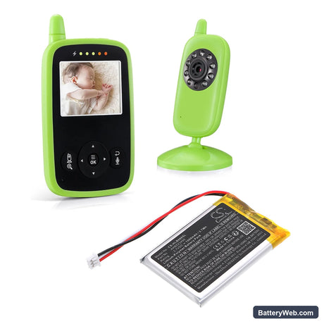 HelloBaby HB31 Monitor Replacement Battery, 3.7V, 1000mAh, Li-Polymer 6