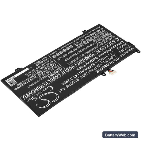 HP Spectre x360 13 Convertible Replacement Battery, 11.1V, 4300mAh, Li-Polymer 2