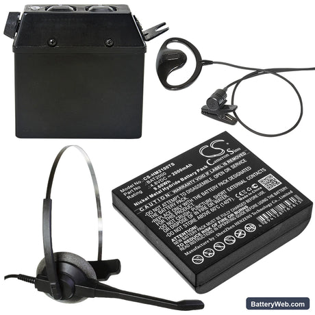 HME COM 2000 Replacement Battery, 4.8V, 2000mAh, Ni-MH 4