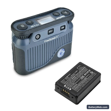 HME FreeSpeak II Replacement Battery, 3.7V, 1800mAh, Li-Polymer 6