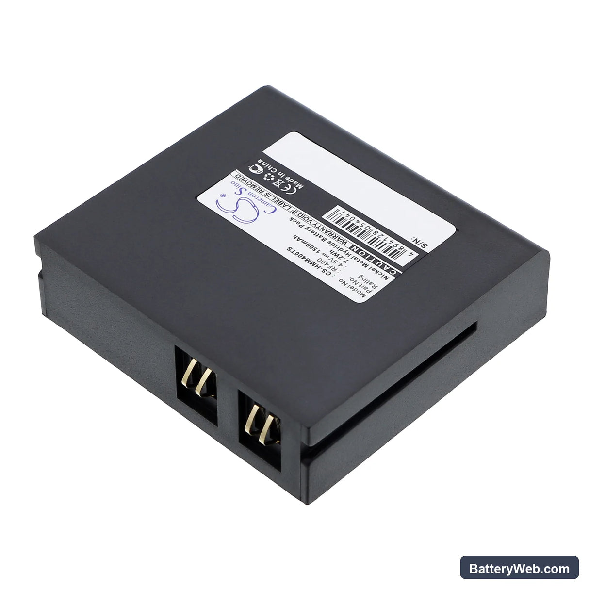 HME COM400 Replacement Battery, 4.8V, 1500mAh, Ni-MH 2
