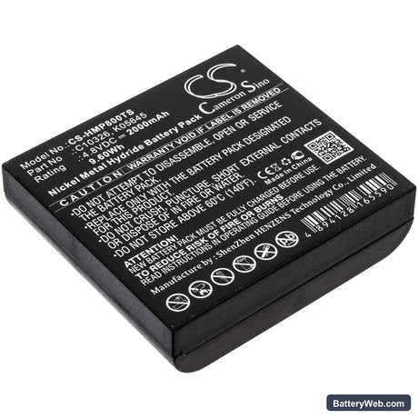 HME BP800 Beltpack Replacement Battery, 4.8V, 2000mAh, Ni-MH 1