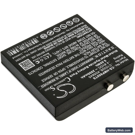 HME BP800 Beltpack Replacement Battery, 4.8V, 2000mAh, Ni-MH 2