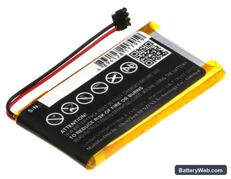HTC Mini BL R120 Bluetooth Media Handset Replacement Battery, 3.7V, 300mAh, Li-Polymer 3