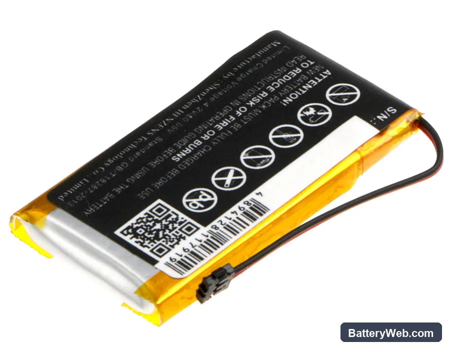 HTC Mini BL R120 Bluetooth Media Handset Replacement Battery, 3.7V, 300mAh, Li-Polymer 4