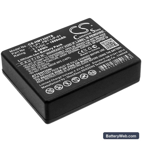HME Tempest 2.4GHz beltstation Replacement Battery, 3.7V, 1800mAh, Li-ion 1