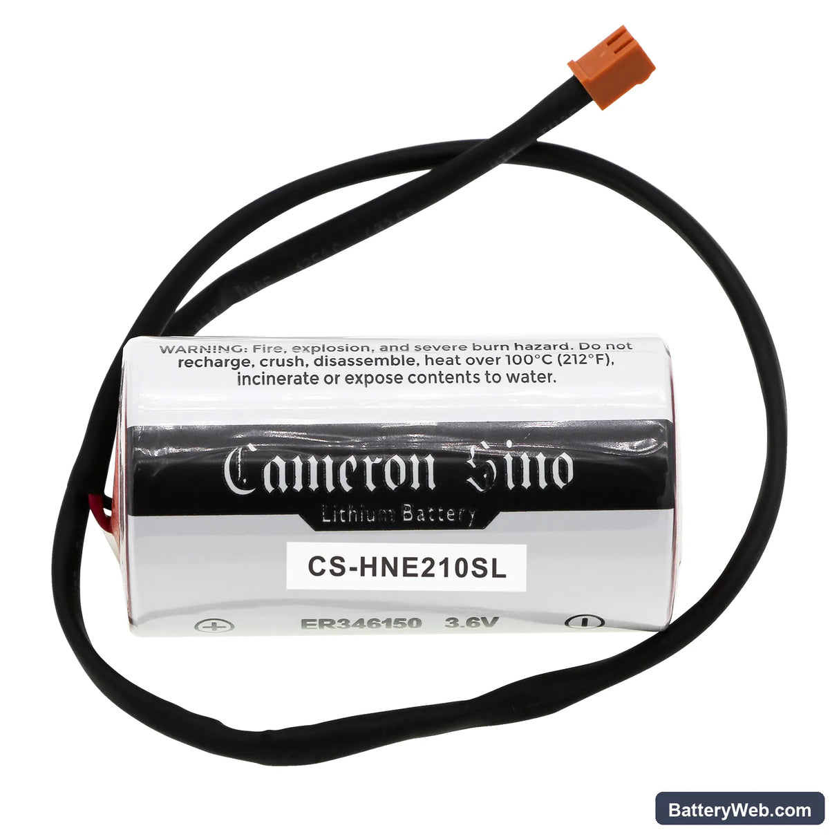 Honeywell EK210 Replacement Battery, 3.6V, 14500mAh, Li-SOCl2 3